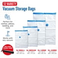 thumbnail image 3 of Bolsas de almacenamiento al vacío Spacesaver, paquete de 6, para viajes y hogar, 3 of 9