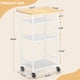 thumbnail image 3 of Carro de Cocina Rodante ThreeHio de 4 Niveles, Mesa para Microondas con Almacenamiento, Estante de Cocina con Ruedas, Organizador para Estación de Café para Sala, Oficina o Balcón, 3 of 7