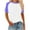 Blue, variant on Fanxing Women Plus Size Workout Tops XL Trendy Colorblock Graphic Tees Raglan Short Sleeve Tshirts