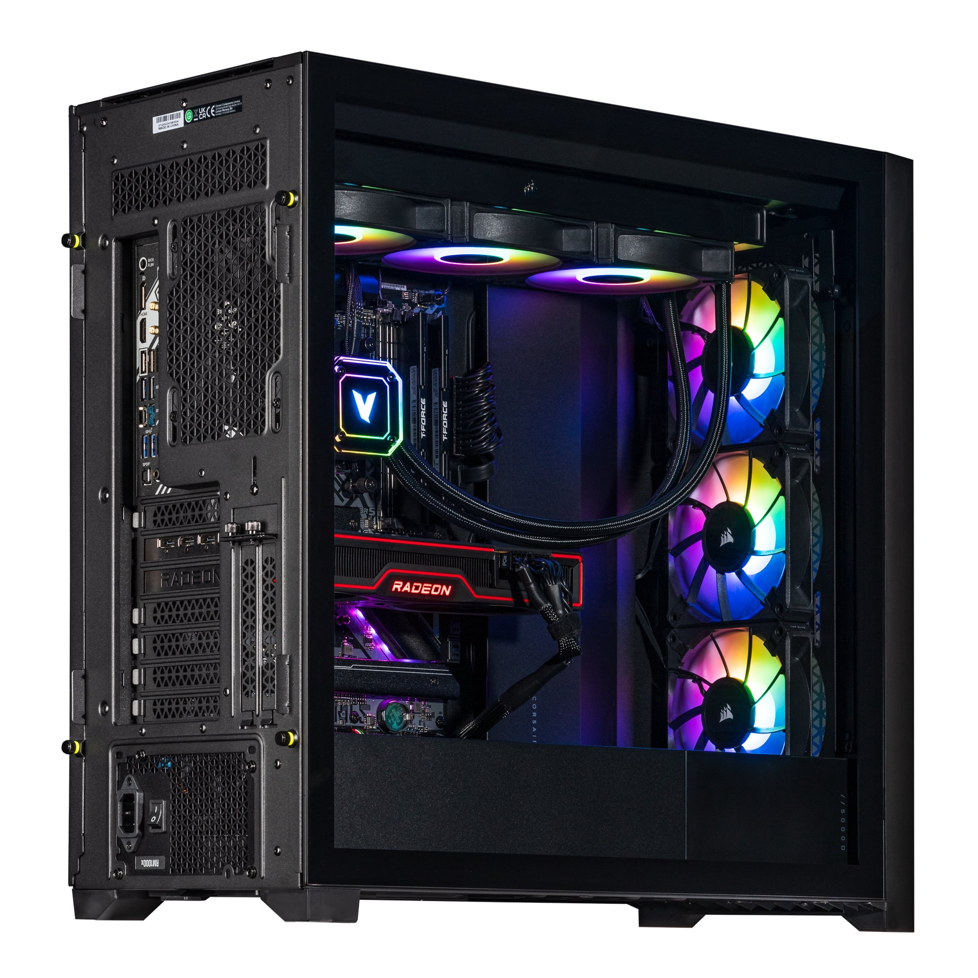 Velztorm Aciex 3D Custom Built Gaming Desktop PC (AMD Ryzen 7 7800X3D, Radeon RX 6900 XT, 16GB DDR5, 1TB PCIe SSD, 360mm AIO, 1000W PSU, WiFi 6E, Bluetooth 5.2, RJ-45, 1 Display Port, Win 11 Pro)
