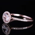 thumbnail image 2 of Limited Time Sale 1.50 carat Morganite and Diamond Engagement Ring in 10k Rose Gold for Women, 2 of 3