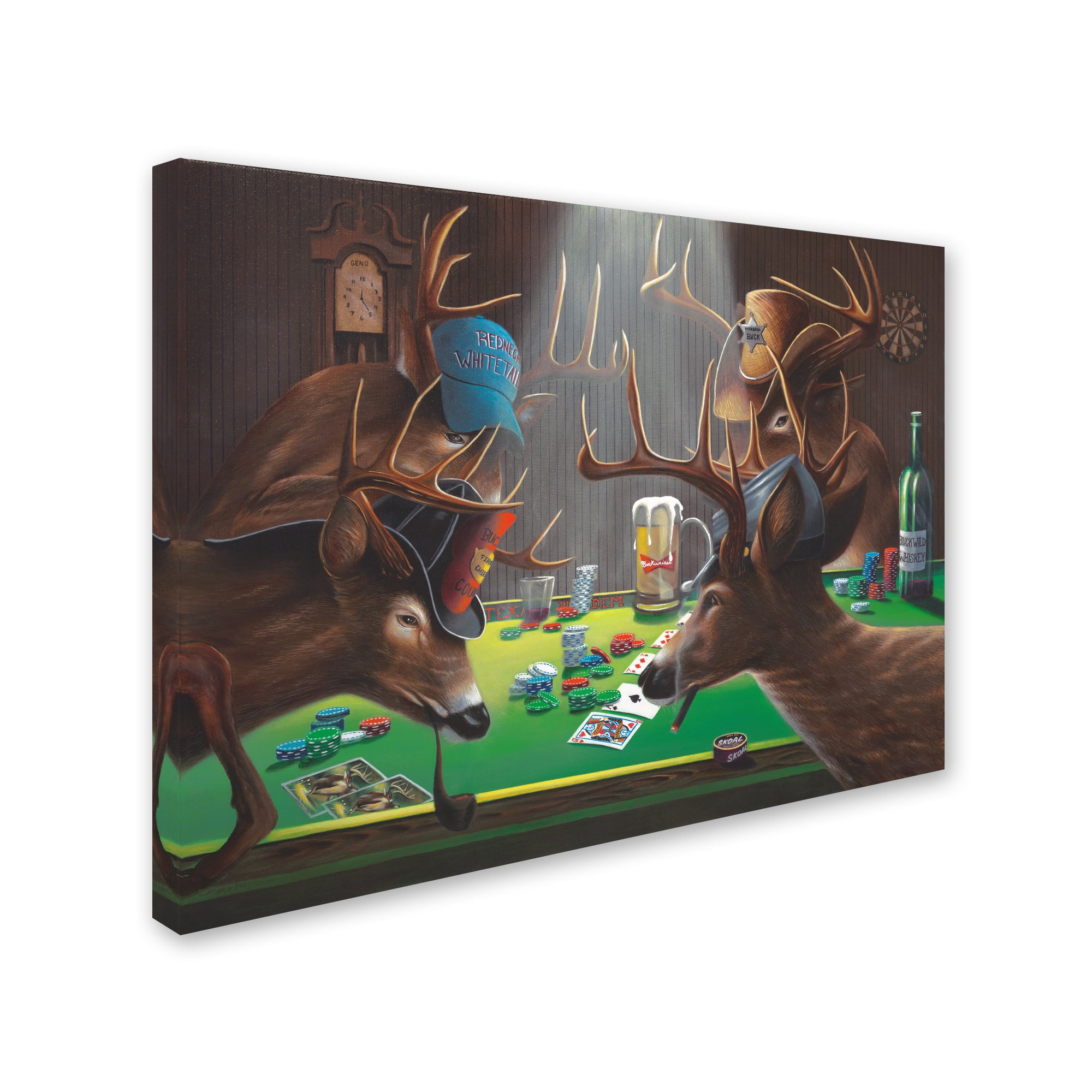 Trademark Fine Art 'Playing For Doe' Canvas Art by Geno Peoples