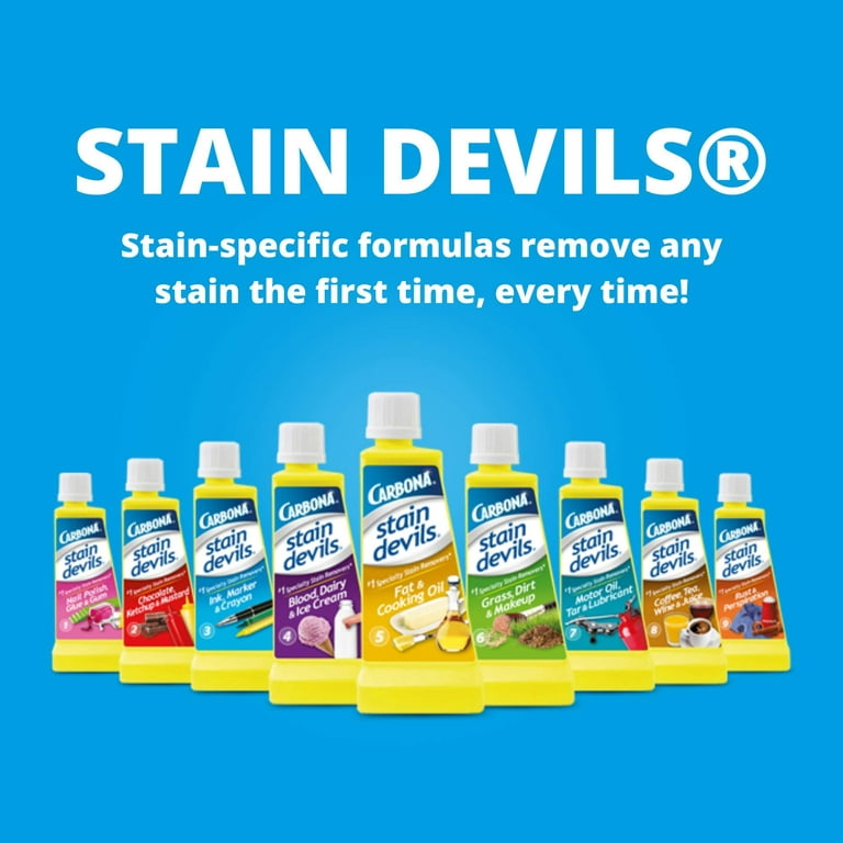 Carbona Stain Devils® #3 – Ink, Marker & Crayon, Professional Strength  Laundry Stain Remover, Multi-Fabric Cleaner, Safe On Skin & Washable  Fabrics