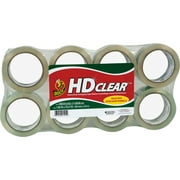 Angle View: Duck Brand, DUC282195, HD Clear Packing Tape, 8 / Pack, Crystal Clear