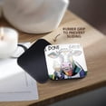 thumbnail image 4 of 3drose, Funny Cute Cool Cow Eating Ice Cream Cone Satire Abstract Art, Set of 4 Coasters - Soft, 4 of 7