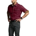 thumbnail image 2 of Men's Shirt Long Sleeve Casual Button Down Shirt, Brushed Soft Outdoor Work Shirts, 2 of 19