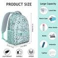 thumbnail image 6 of Leopard Print Backpack for School,Cute School Bag,Schoolbag with Adjustable Shoulder Straps & Padded Back,15.3"x11"x6.7", 6 of 6