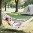 thumbnail image 6 of Hanging Hammock Portable Travel Camping For Outdooor Beach Camping Hiking Holding Carrot, 6 of 8