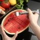 thumbnail image 4 of Cortador y rebanador de sandía con cabezal de acero inoxidable y herramienta para melón para cortar y dividir sandías, incluye un tenedor para sandía y un extractor de pulpa, 4 of 4