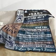 thumbnail image 1 of LHSHID Dad Blanket Gift Father Throw Blanket I Love You Dad Blanket from Daughter Son Soft Cozy Flannel Blanket for Papa Fluffy Fleece to My Dad Blanket for Men Daddy Fathers Day Birthday Gifts, 1 of 9