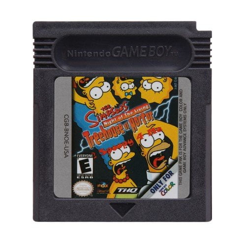 Video Games Cartridge Compatible for GB&GBC Handheld Console Simpsons, The – Night of the Living Treehouse of Horror