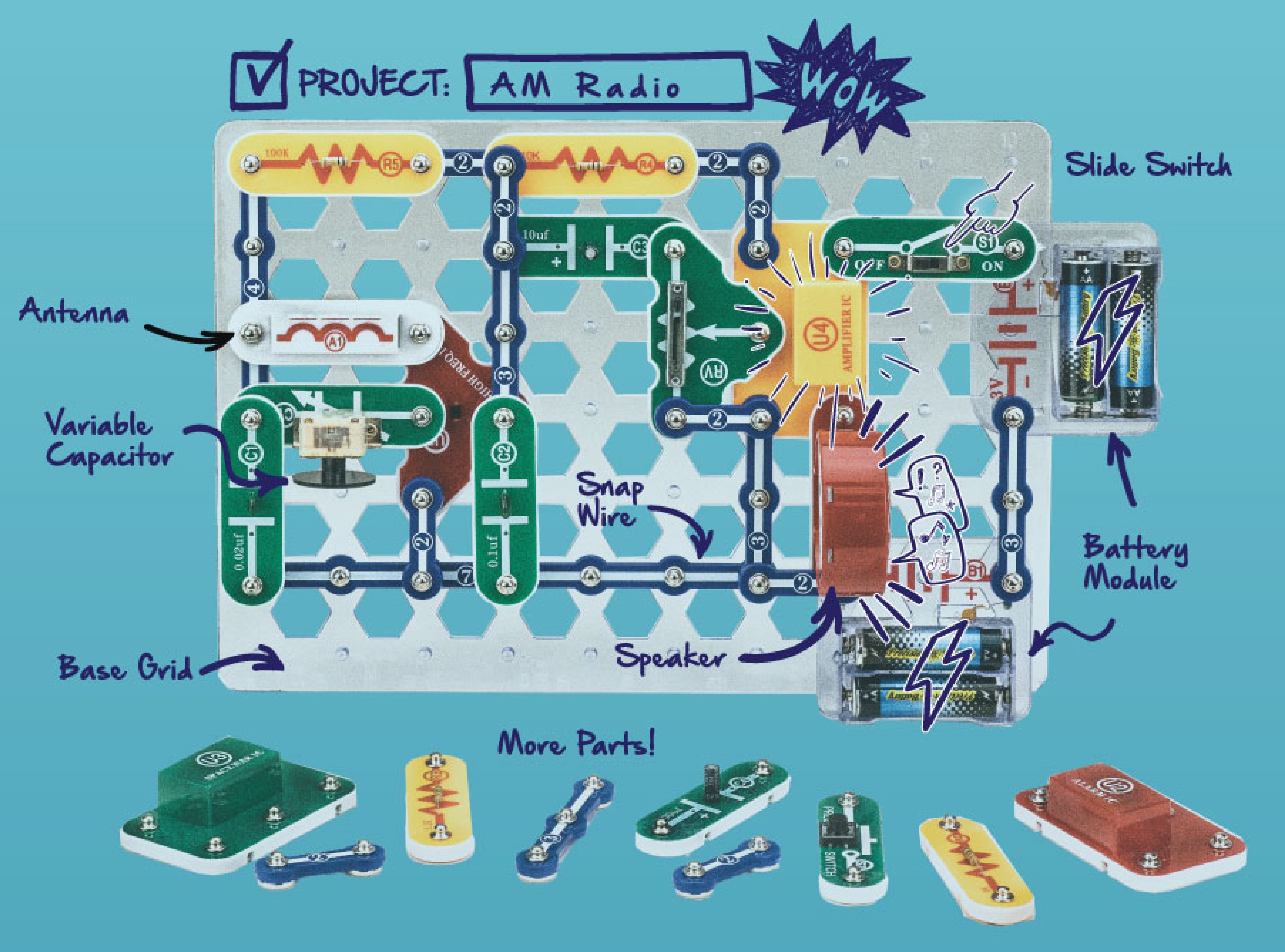 Snap Circuits Classic Electronic Science Kit photo 3