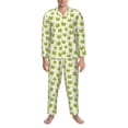 thumbnail image 3 of Rocae Green Frog for Men's Pajamas Set Mens Pjs Sets Long Sleeve Button Down Sleepwear-Medium, 3 of 7