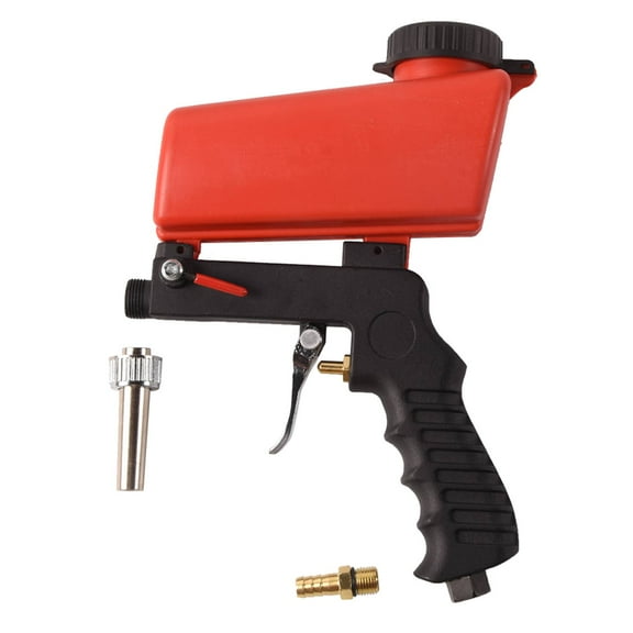 DAWOT Air Sandblasting Gun, 1/4" Sandblasting Gun Spray Tool,Sandblaster Gun Gravity, Nozzle Diameter 11MM, for Air Compressor,Remove Paint, Stains, Rust & Clean Surfaces