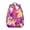 Rose-red-9, variant on Tropical Backpack for Students Hawaiian Aloha Palm Leaf Bookbag Vibrant Jungle Leaf Backpack for School, Travel, Outdoor