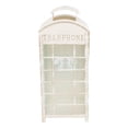 thumbnail image 3 of Northlight Weathered Telephone Booth Candle Lanterns - 25" - Cream and Gold - Set of 4, 3 of 9