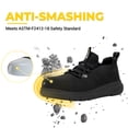 thumbnail image 4 of FitVille zapatos de trabajo para hombre, calzado de seguridad Extra ancho, antideslizante, a prueba de perforaciones, ligero, adecuado para pies hinchados, soporte para arco, 4 of 5