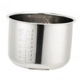 thumbnail image 3 of Tnarru Contenant Intérieur pour Cuiseur à Riz Gadgets de Cuisine Rond en Acier Inoxydable Casserole Intérieure Pratique Batterie de Cuisine pour Autocuiseur Domestique 6 L, 3 of 8