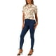 thumbnail image 2 of BLUSA CHIC PARA MUJER INSPIRADA, CON FLORES, MANGAS CORTAS RIZADAS, CUELLO RIZADO, BLUSAS CASUAL XS BEIGE-FLORAL, 2 of 5