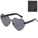 thumbnail image 1 of Fiudx Gafas de Sol Sin Montura En Forma de Corazón, Transparentes, de Color Caramelo, 1 of 2