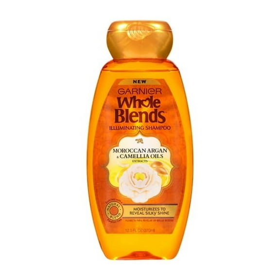Garnier Whole Blends Illuminating Hair Shampoo, 12.5 Oz, 3 Pack