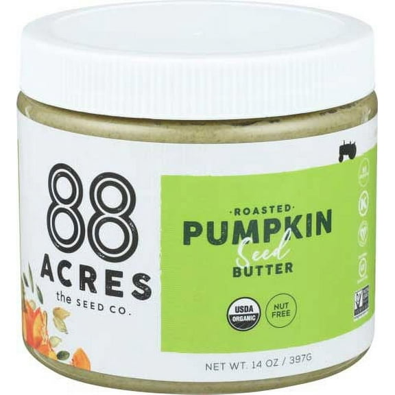 88 Acres Organic Roasted Pumpkin Seed Butter, 14 Ounce -- 6 per case