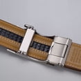 thumbnail image 6 of Mens Genuine Leather Ratchet Belts Adjustable Automatic Buckle for Jeans Dress, 6 of 7