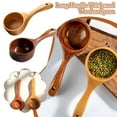 thumbnail image 5 of Wood Bath Salt Wooden Rice Spoon Multipurpose Large Wood Water Spoon Scoops for Canisters Fl F6K2, 5 of 5