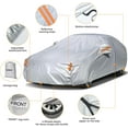 thumbnail image 5 of Sedan Car Cover Waterproof Heavy Duty All Weather Protection Snow Anti-UV Windproof Outdoor Full Car Cover Fit for Automobiles BMW/Mercedes-Benz/Honda (172-183 inch), 5 of 18