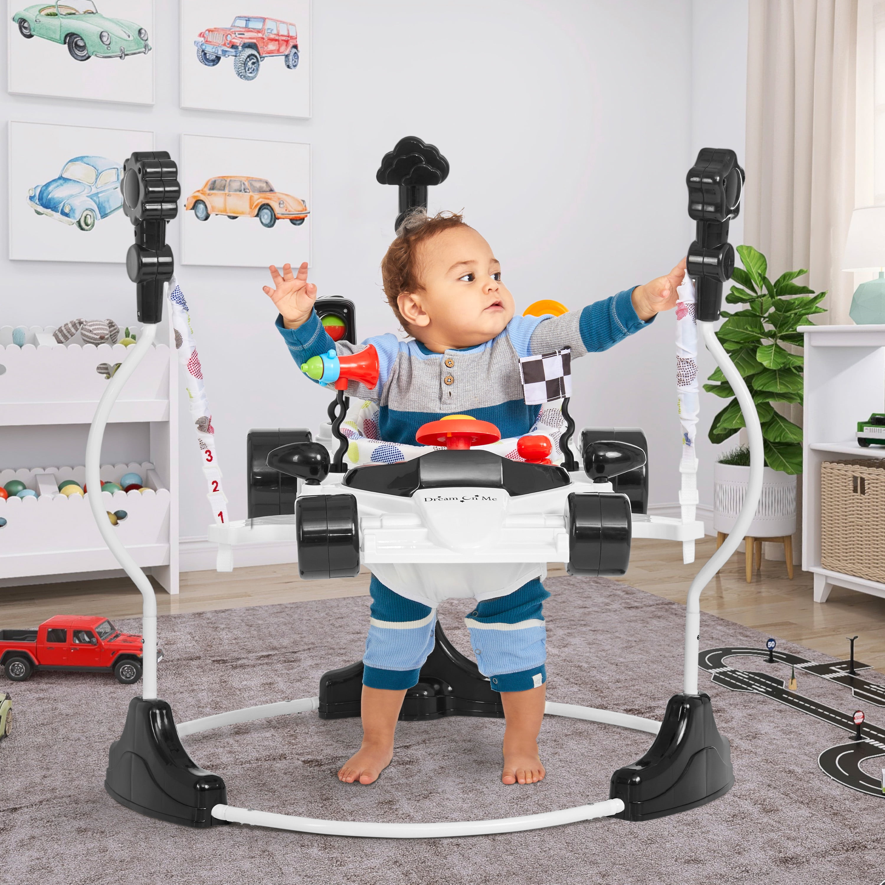 Dream on Me Champ Activity Center and Jumper, White