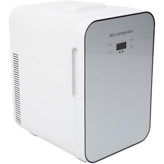 Mini Refrigerator White, 20L Car Refrigerator 12V DC Portable Thermoelectric Cooler And Warmer Mini Refrigerator For Food Beverage Skin Care Cosmetics