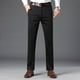 thumbnail image 4 of Pantalones largos para hombre, lisos, informales, de negocios, con bolsillos, para exteriores, con botones y cremallera, de poliéster., 4 of 8