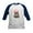Navy/White, variant on - Raccoon Blowing Kisses Cute Animal Baseball Jersey - Kids Cotton Baseball Jersey, 3/4 Sleeve Shirt