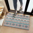 thumbnail image 2 of Blue and Pink Diamond Shaped Boho Pattern Door Rugs,Washable Non Slip Door Mats Indoor,Decorative Door Mats,Entry Mat Indoor for Entrance,Bedroom,Kitchen,Bathroom,16"x24", 2 of 6
