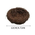 thumbnail image 2 of Handmade Rattan Bird House 12Cm Small Nest, Unique Handcrafted Design Each Piece Different, Ideal For Pet Habitat Decoration Photography Props, 2 of 4