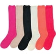 thumbnail image 2 of ToBeInStyle Women's Pack of 6 Soft & Cozy Fuzzy Fleece Plush Knee High Socks - Light Colors - One Size, 2 of 7
