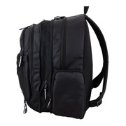 Eastsport Bungee Expandable Backpack, Black/White Pop