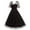 Black, variant on ALLLIST Mesh Dresses for Women Midi Red A-Line Elegant Love Heart Evening Gown Dresses for Teens