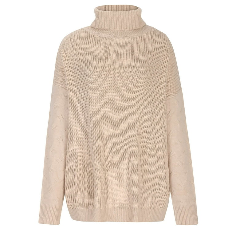 Turtleneck Loose Knitted Pullover Jumper Sweater(3 Colors) Turtleneck Loose Knitted Pullover Jumper Sweater(3 Colors)