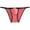 Peach Carmine, variant on Men's Nylon Micro Bikini Briefs Breathable Checkered Spandex Underwear with Pouch Sensual Lingerie Tangas Light Blue M