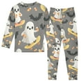 thumbnail image 2 of FORMRS Long Sleeve Top and Pants Pajama Set for Niños 2-Piece Sleepwear, Sizes 18M-8Y, Cute Ghosts, 2 of 6
