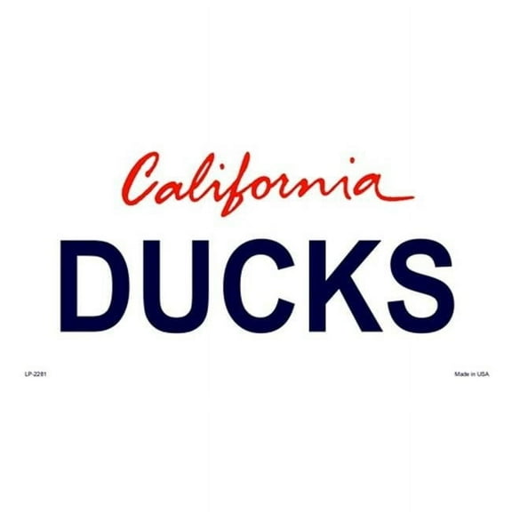 LP-2281 California State Background License Plates- Ducks