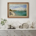 thumbnail image 2 of IDEA4WALL Premium Frame Wall Art Regatta at Sainte-Adresse by Claude Monet Historic Cultural Illustrations Impressionism Scenic Fine Art Countryside Artwork for Home Decor - 26"x36" Natural, 2 of 5