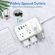 thumbnail image 4 of Regleta de alimentación NTONPOWER, cable de extensión de 5 pies y 10 pies con múltiples salidas y puertos USB, 4 of 5