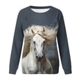 thumbnail image 4 of Amzcrzy Sweat-Shirt pour Femmes Mode Imprimé Halloween Manches Longues Col Rond Hauts Blouse Chemises Manches Longues pour Femmes Chandail Chandail en Molleton Col Rond Chandail en Molleton 2TG, 4 of 4