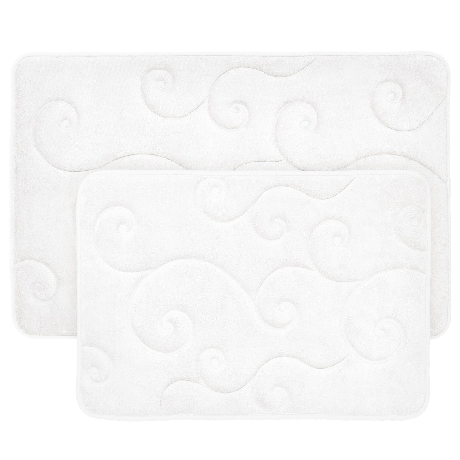 Lavish Home Memory Foam Bath Mat Set Set of 2