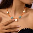 thumbnail image 5 of Handmade Beaded Shell Necklace Adjustable Length Decoration for Trendy Women, 5 of 17