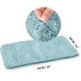 thumbnail image 6 of PiccoCasa 16"x24" Bath Rugs Plush Shaggy Non-Slip Bathroom Mats, Blue, 6 of 7