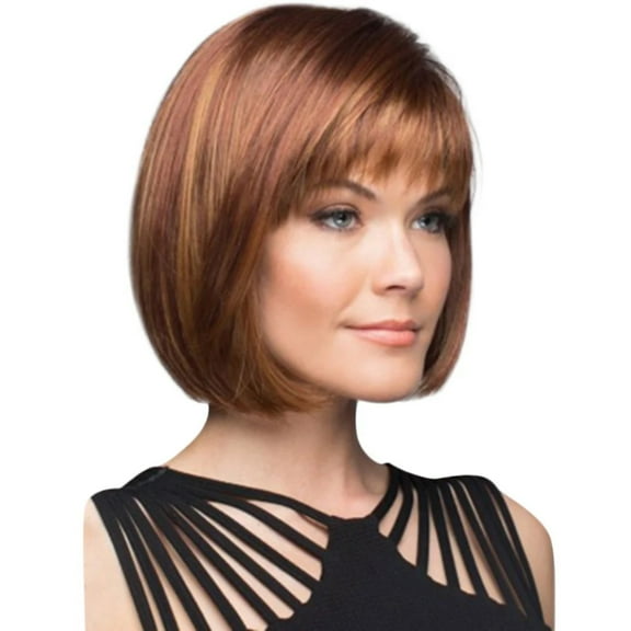 Hot! New! WEIWEIGG Brazilian Light Brown Short Wig, Straight Wig for Women, Glueless Lace Front, Human Hair Wig, Natural Look, Breathable, Durable for Daliy Use