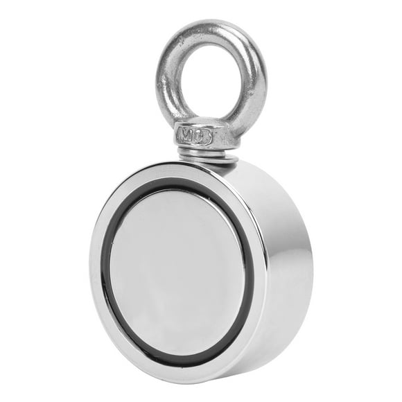 Durable Double-Sided Neodymium Magnet Fishing Ring, Waterproof & Temperature Resistant, Ideal for Retrieving & Industrial Use, Model LNM48-3 & LNM60-3 Options Available